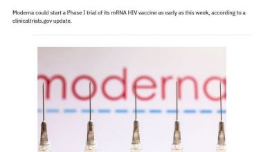 تصویر از تست انسانی واکسن آزمایشی HIV از نوع mRNA مودرنا آغاز شد
